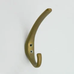 Pamono Coat Hooks in Brass by Franz Hagenauer for Werkstätte Hagenauer Wien, 1950s, Set of 9> Racks, Hooks & Valets