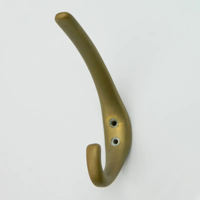 Pamono Coat Hooks in Brass by Franz Hagenauer for Werkstätte Hagenauer Wien, 1950s, Set of 9> Racks, Hooks & Valets