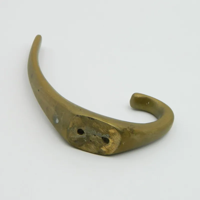 Pamono Coat Hooks in Brass by Franz Hagenauer for Werkstätte Hagenauer Wien, 1950s, Set of 9> Racks, Hooks & Valets