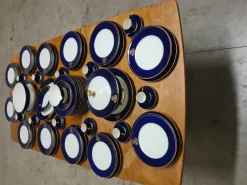 Pamono Cobalt Blue Dinnerware Set from Limoges, 1960s, Set of 68><noscript><img width=