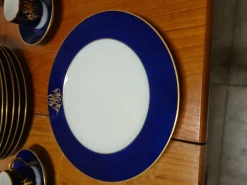 Pamono Cobalt Blue Dinnerware Set from Limoges, 1960s, Set of 68><noscript><img width=