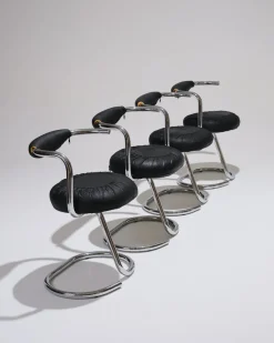 Online Pamono Cobra Chairs by Giotto Stoppino, 1970s, Set of 4