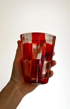 Online Pamono Cocktail Set in Murano Glass by Mariana Iskra for Ribes the Art of Glass, Set of 2