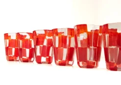Online Pamono Cocktail Set in Murano Glass by Mariana Iskra for Ribes the Art of Glass, Set of 2