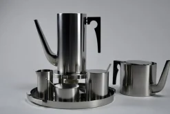 Clearance Pamono Coffee and Tea Set by Arne Jacobsen for Stelton, 1992, Set of 9