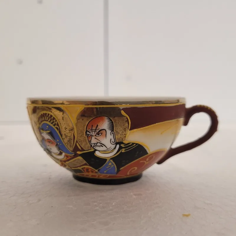 Online Pamono Coffee or Tea Cups in Satsuma Porcelain, 1930s, Set of 15
