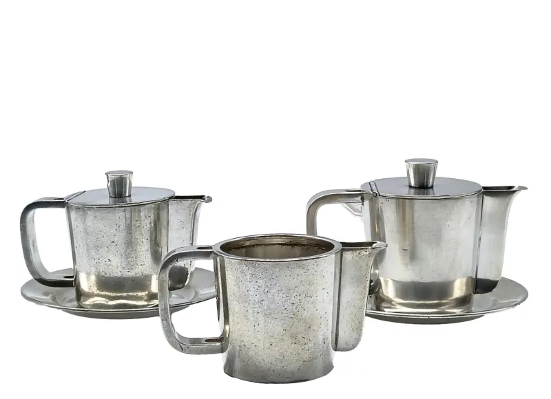 Pamono Coffee Pots, Plates and Milk Jug by Gio Ponti for Krupp, Italy, 1950s, Set of 5> Dinnerware Accessories