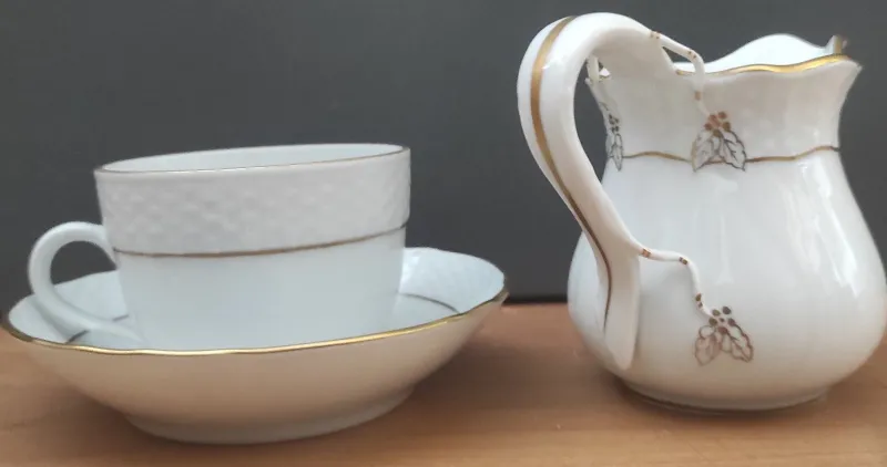 Pamono Coffee Service for Five People from Herend, 1950s, Set of 14> Coffee & Tea Service