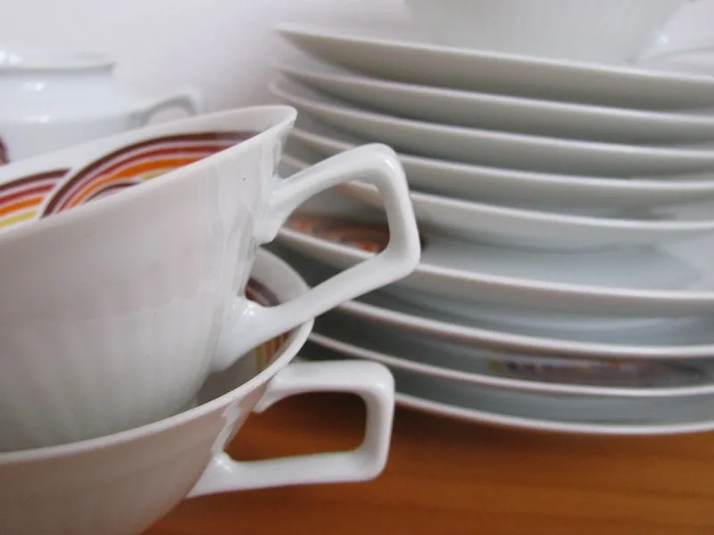 Pamono Coffee Service from Bareuther Waldsassen Bavaria, 1970s, Set of 20> Coffee & Tea Service