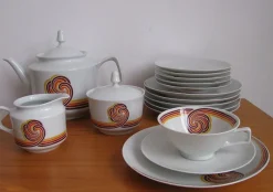 Pamono Coffee Service from Bareuther Waldsassen Bavaria, 1970s, Set of 21> Coffee & Tea Service