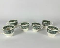 Clearance Pamono Coffee Serving Set in Green Burgenland from Villeroy & Boch, 1980s, Set of 9