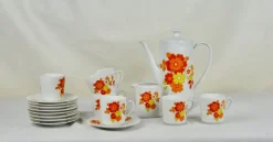 Pamono Coffee Set from Bavaria Seltmann Weiden, 1960s, Set of 17> Coffee & Tea Service