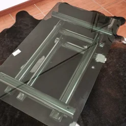 Outlet Pamono Coffee Table in Glass and Chrome Metal, 1970s
