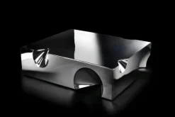 Pamono Coffee Table in Mirror Polished Stainless Steel by Barberini & Gunnell> Tables
