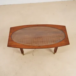 Pamono Coffee Table with Glass Top, 1970s><noscript><img width=