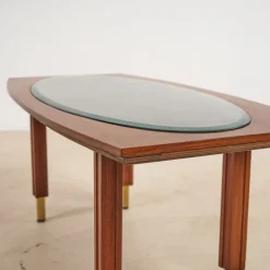 Pamono Coffee Table with Glass Top, 1970s><noscript><img width=