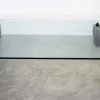 Outlet Pamono Coffee Table with Wheels by Gae Aulenti for Fontana Arte, Italy, 1980s