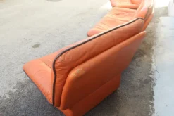 Hot Pamono Cognac Leather Gabbiano Sofa & 2 Chairs from Lev&Lev, 1980s, Set of 3
