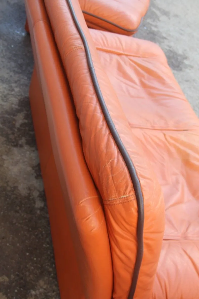 Hot Pamono Cognac Leather Gabbiano Sofa & 2 Chairs from Lev&Lev, 1980s, Set of 3