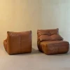 Outlet Pamono Cognac Leather Panto Lounge Chairs by Marc Held for Dunlopillo, 1970s, Set of 2