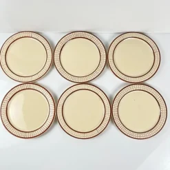 Outlet Pamono Colmar Dessert Plates from Longchamp, 1930s, Set of 6