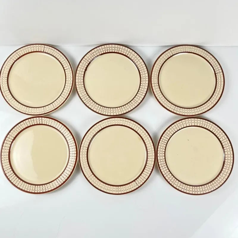 Outlet Pamono Colmar Dessert Plates from Longchamp, 1930s, Set of 6