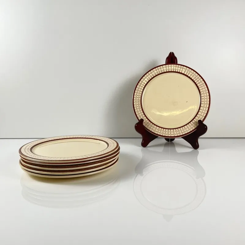 Outlet Pamono Colmar Dessert Plates from Longchamp, 1930s, Set of 6