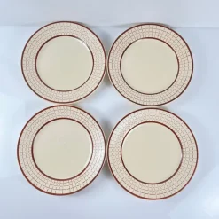 Pamono Colmar Dinner Plates from Longchamp, 1930s, Set of 4> Dinner Plates & Bowls