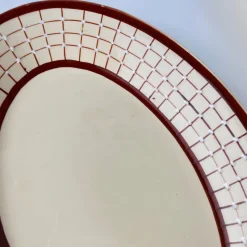Pamono Colmar Trays with Geometric Patterns from Longchamp, 1930s, Set of 2><noscript><img width=