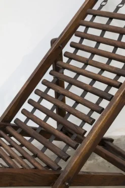 Pamono Colonial Deck Chair in Teak and Iron, 1960s> Garden Seating