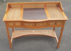 New Pamono Colonial Style Desk with Bamboo Wood
