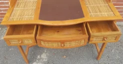 New Pamono Colonial Style Desk with Bamboo Wood