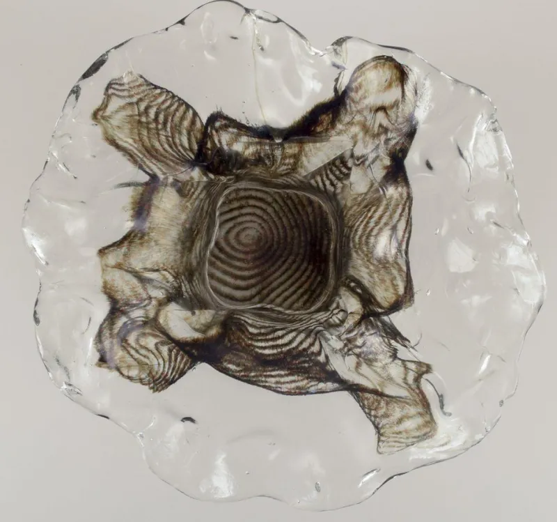 Online Pamono Colossal Vase in Art Glass by Pertti Santalahti for Humppila, 1980s