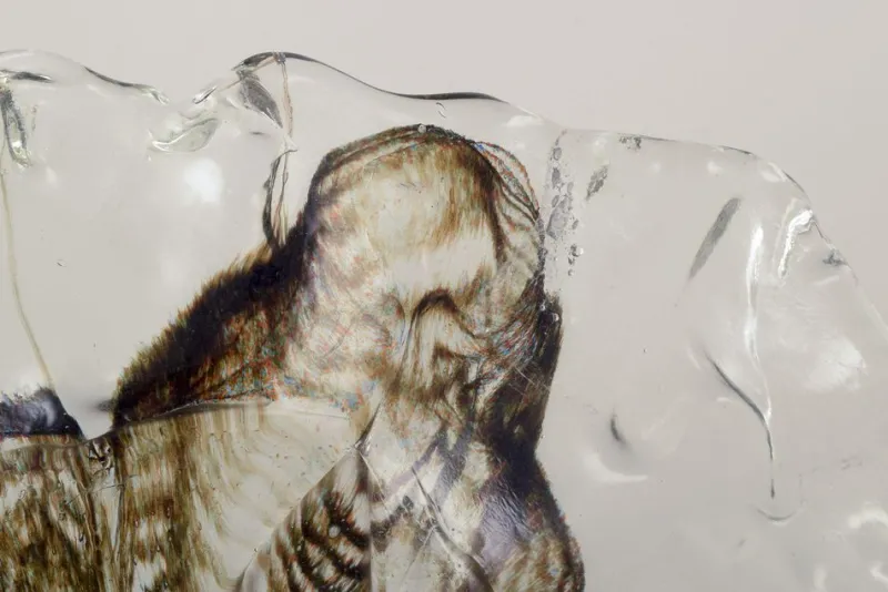 Online Pamono Colossal Vase in Art Glass by Pertti Santalahti for Humppila, 1980s