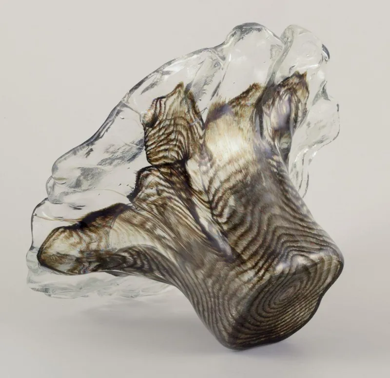 Online Pamono Colossal Vase in Art Glass by Pertti Santalahti for Humppila, 1980s