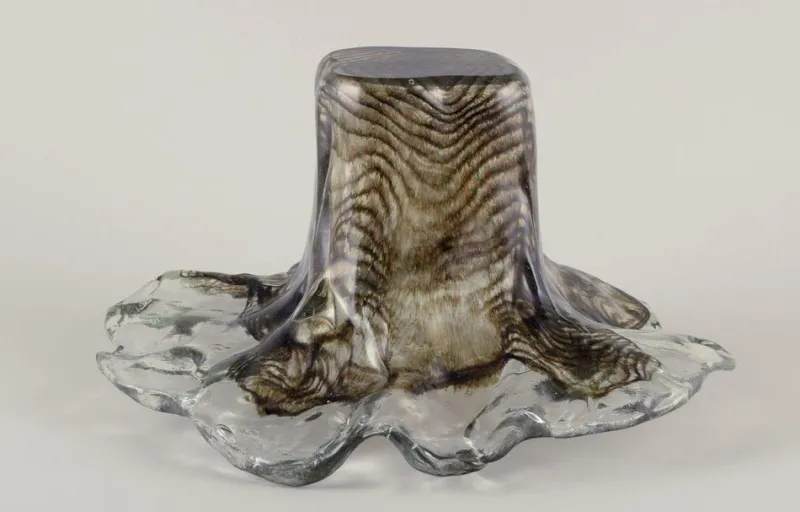 Online Pamono Colossal Vase in Art Glass by Pertti Santalahti for Humppila, 1980s