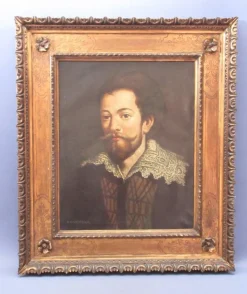 Pamono Colsnittier, Portrait of Man, 18th Century, Oil on Canvas, Framed> Old Masters