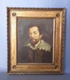 Pamono Colsnittier, Portrait of Man, 18th Century, Oil on Canvas, Framed> Old Masters
