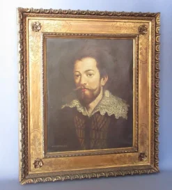 Pamono Colsnittier, Portrait of Man, 18th Century, Oil on Canvas, Framed><noscript><img width=