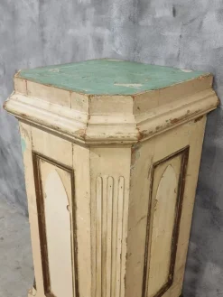 Best Pamono Column Church Column Wooden Pedestal, 1890s