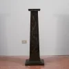 Pamono Column in Ebonized Wood Engraved on the Front, Italy, 1920> Pedestals And Columns