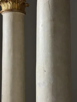 Pamono Columns with Gilded Capitals, 18th Century, Set of 2><noscript><img width=