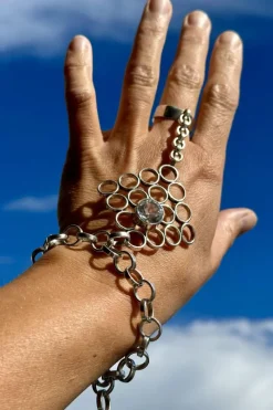 Pamono Combined Silver Ring and Bracelet by Cecilia Johansson, 1968> Bracelets