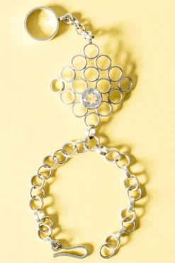 Pamono Combined Silver Ring and Bracelet by Cecilia Johansson, 1968> Bracelets