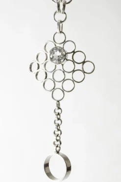 Pamono Combined Silver Ring and Bracelet by Cecilia Johansson, 1968><noscript><img width=