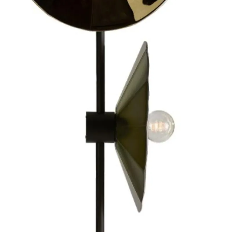 Pamono Cometa Floor Lamp in Gold Fractale by Radar> Floor Lamps