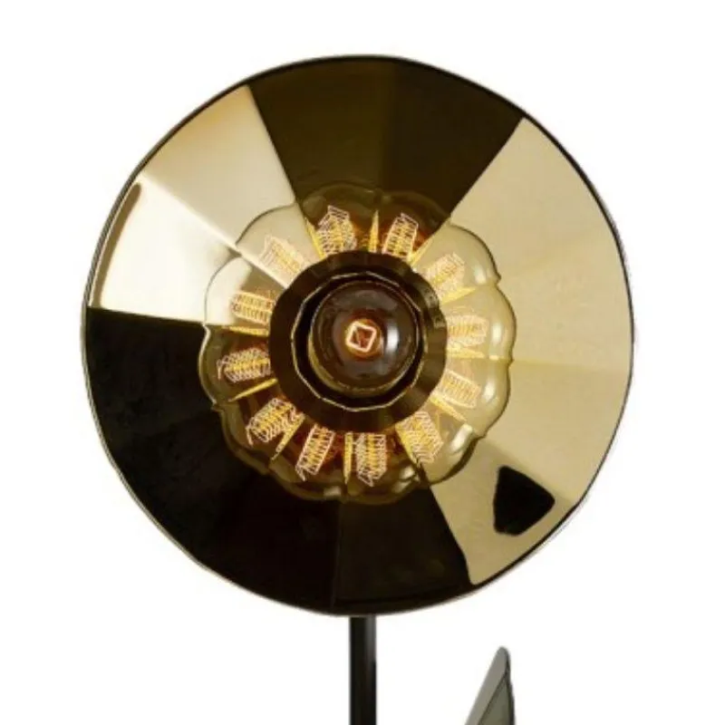 Pamono Cometa Floor Lamp in Gold Fractale by Radar> Floor Lamps