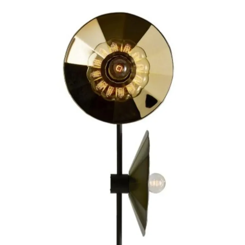 Pamono Cometa Floor Lamp in Gold Fractale by Radar> Floor Lamps