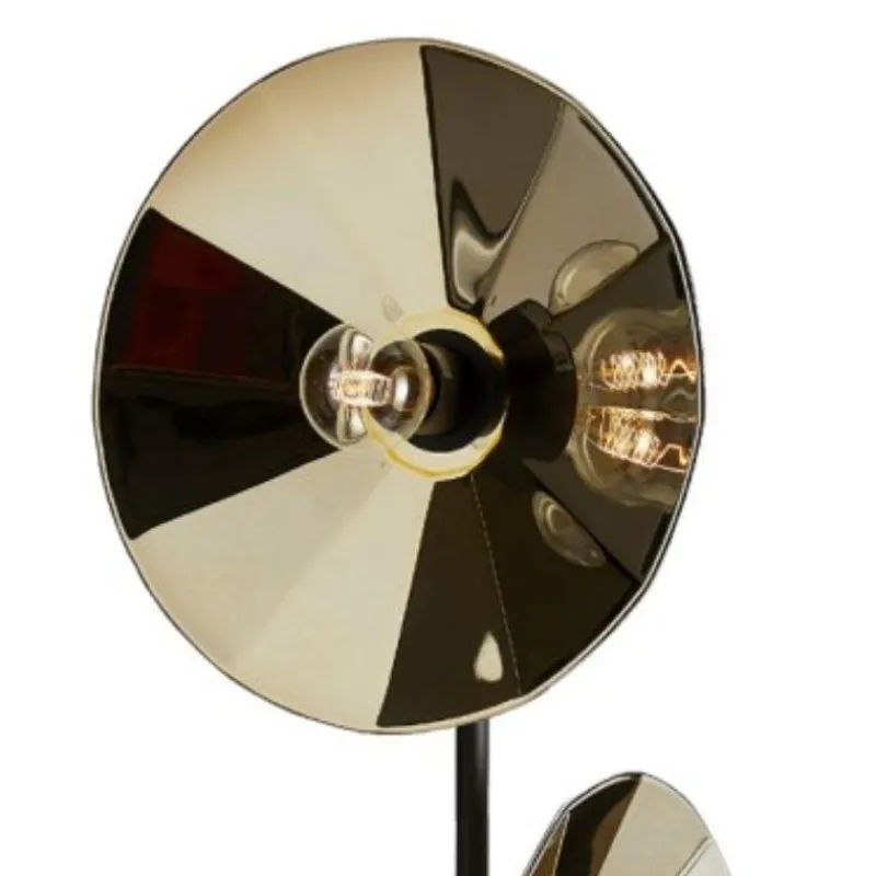 Pamono Cometa Floor Lamp in Gold Fractale by Radar> Floor Lamps