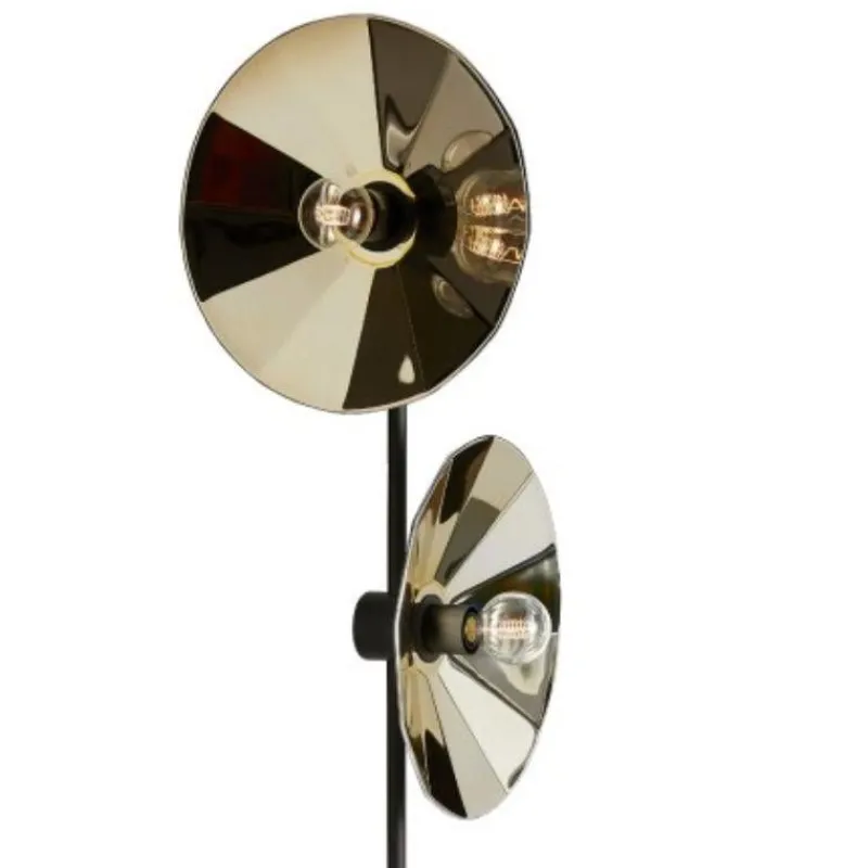 Pamono Cometa Floor Lamp in Gold Fractale by Radar> Floor Lamps